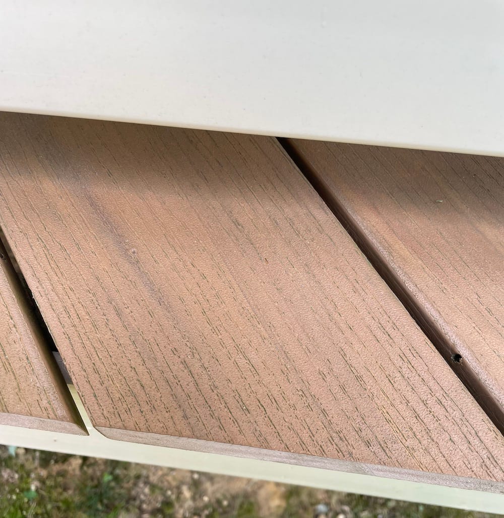 Deck 16 days after using essential oil based cleaner