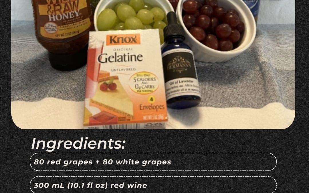 Grape Consommé with Oil of Lavender: A Chilled Summer Starter