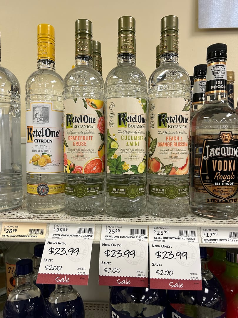 029 Figure 1: Examples of spiced vodka